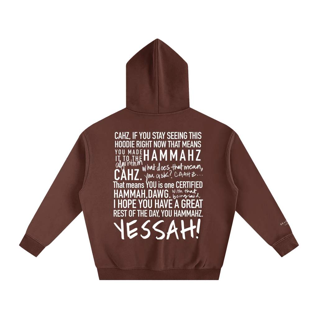 Braddah AJ Collective,Oversized,Fleeced,Hoodie,Certified Hammah