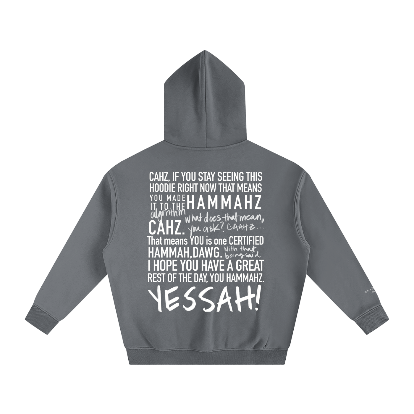 Braddah AJ Collective,Oversized,Fleeced,Hoodie,Certified Hammah