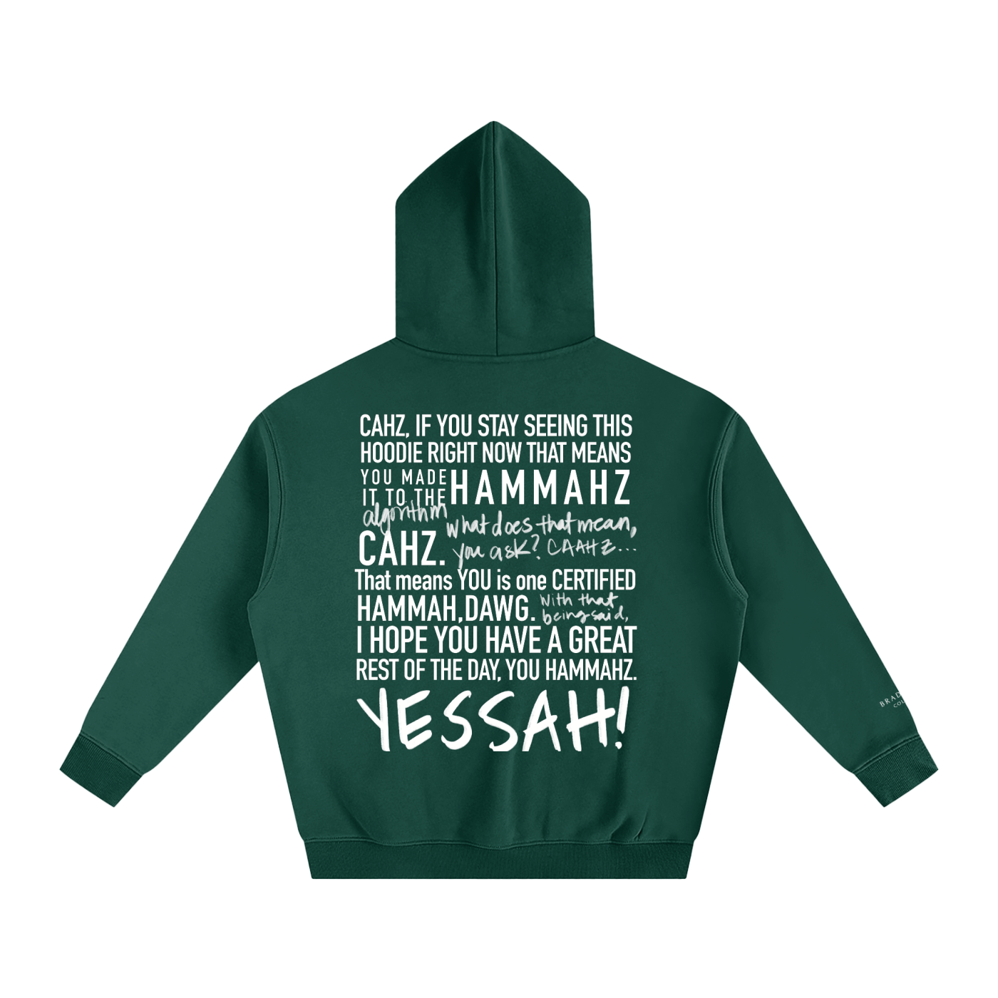 Braddah AJ Collective,Oversized,Fleeced,Hoodie,Certified Hammah