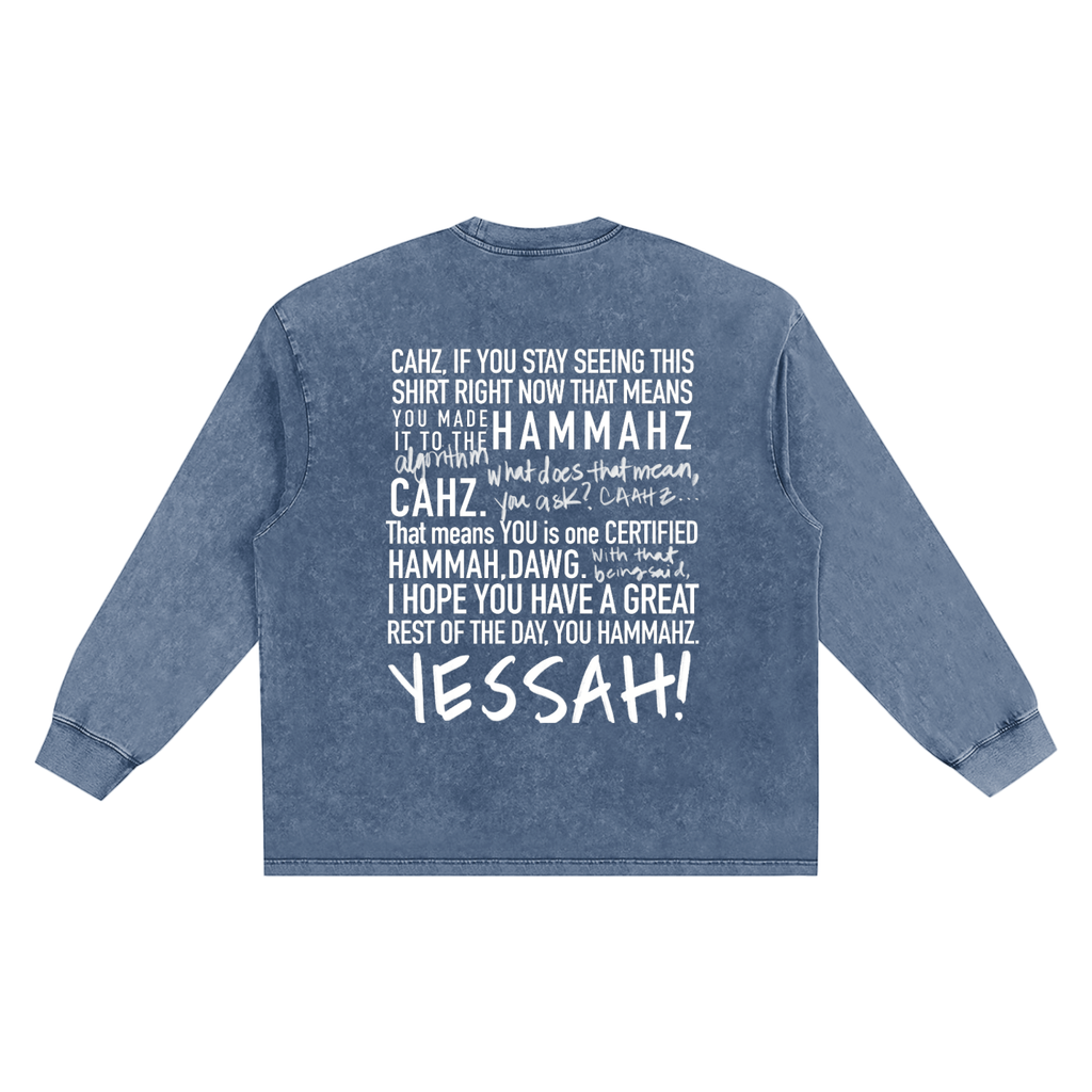 Snow Washed Frayed Edge T-Shirt (Up to 2XL)