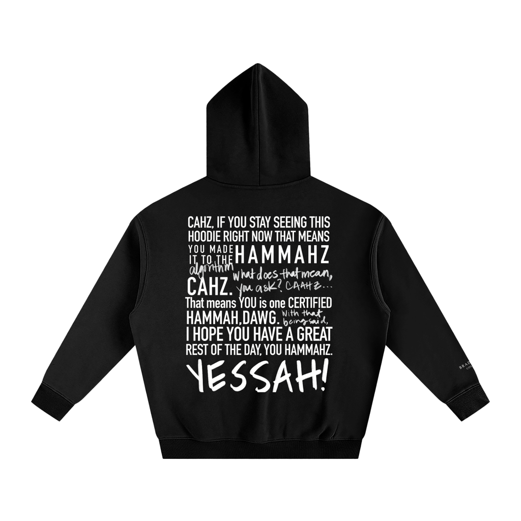 Braddah AJ Collective,Oversized,Fleeced,Hoodie,Certified Hammah