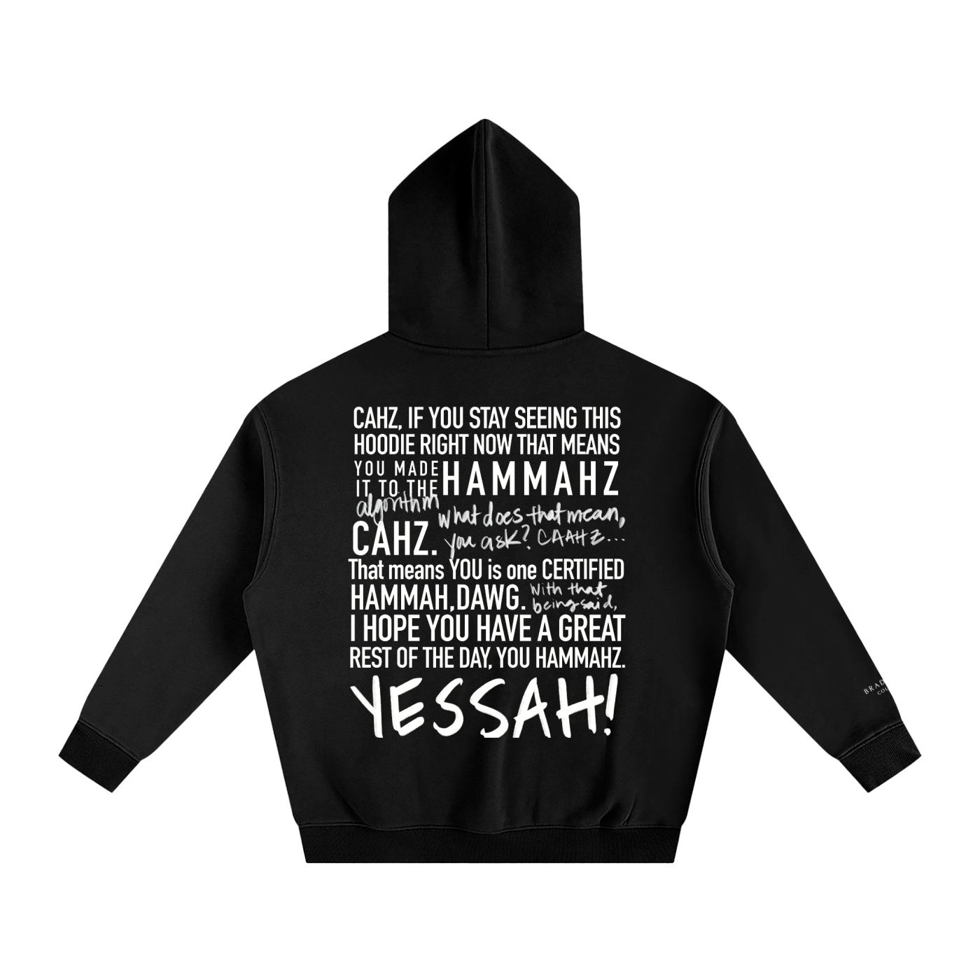 Braddah AJ Collective,Oversized,Fleeced,Hoodie,Certified Hammah
