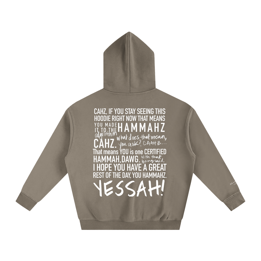 Braddah AJ Collective,Oversized,Fleeced,Hoodie,Certified Hammah