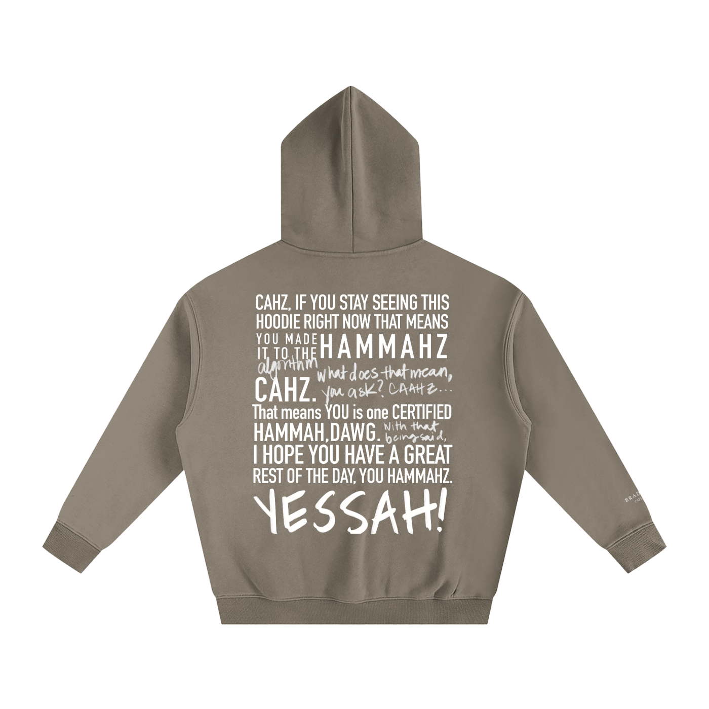 Braddah AJ Collective,Oversized,Fleeced,Hoodie,Certified Hammah