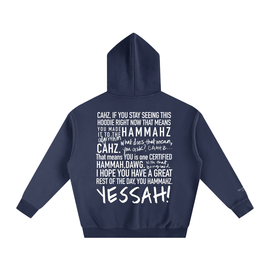 Braddah AJ Collective,Oversized,Fleeced,Hoodie,Certified Hammah