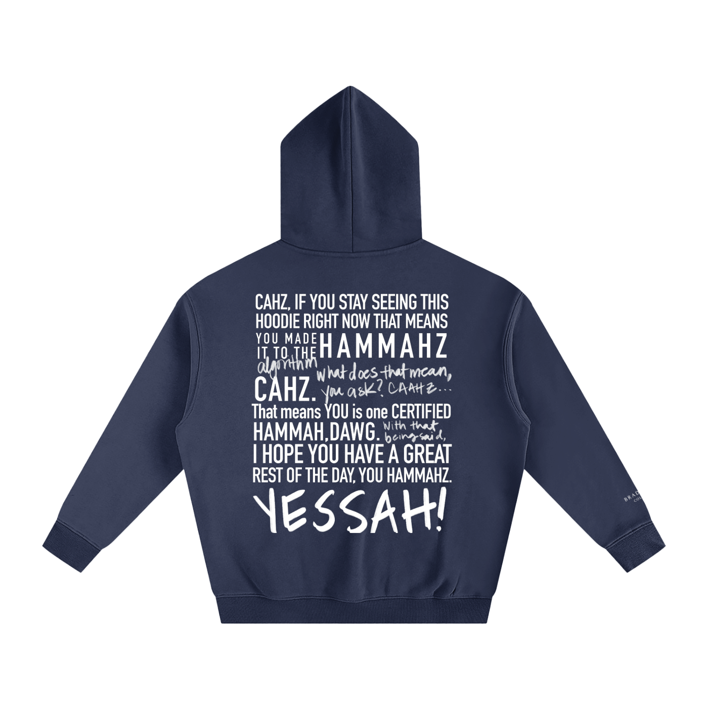 Braddah AJ Collective,Oversized,Fleeced,Hoodie,Certified Hammah