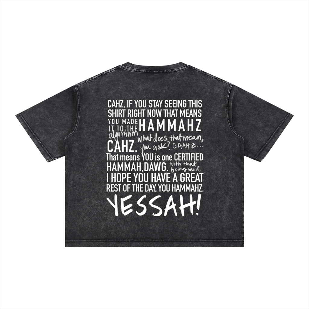 Braddah AJ Collective,Mineral Wash T-shirts,Oversized Boxy Shirts,Gym Shirts,Hammahz ,Certified Hammahz