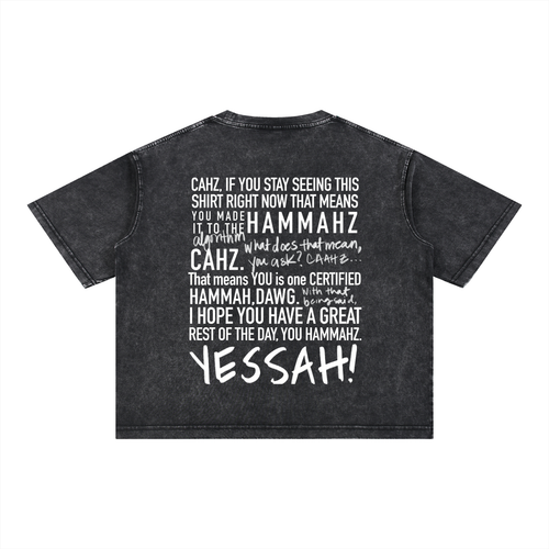 Braddah AJ Collective,Mineral Wash T-shirts,Oversized Boxy Shirts,Gym Shirts,Hammahz ,Certified Hammahz
