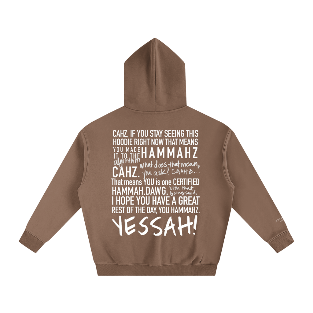 Braddah AJ Collective,Oversized,Fleeced,Hoodie,Certified Hammah