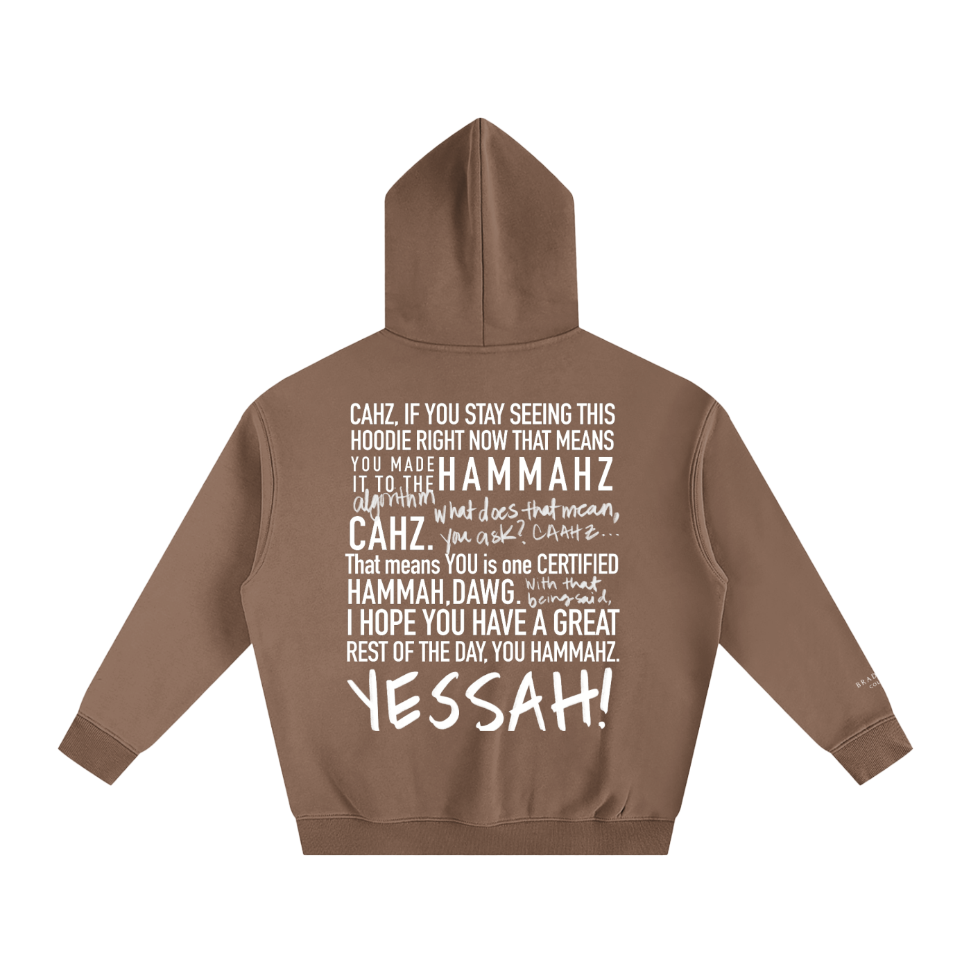 Braddah AJ Collective,Oversized,Fleeced,Hoodie,Certified Hammah