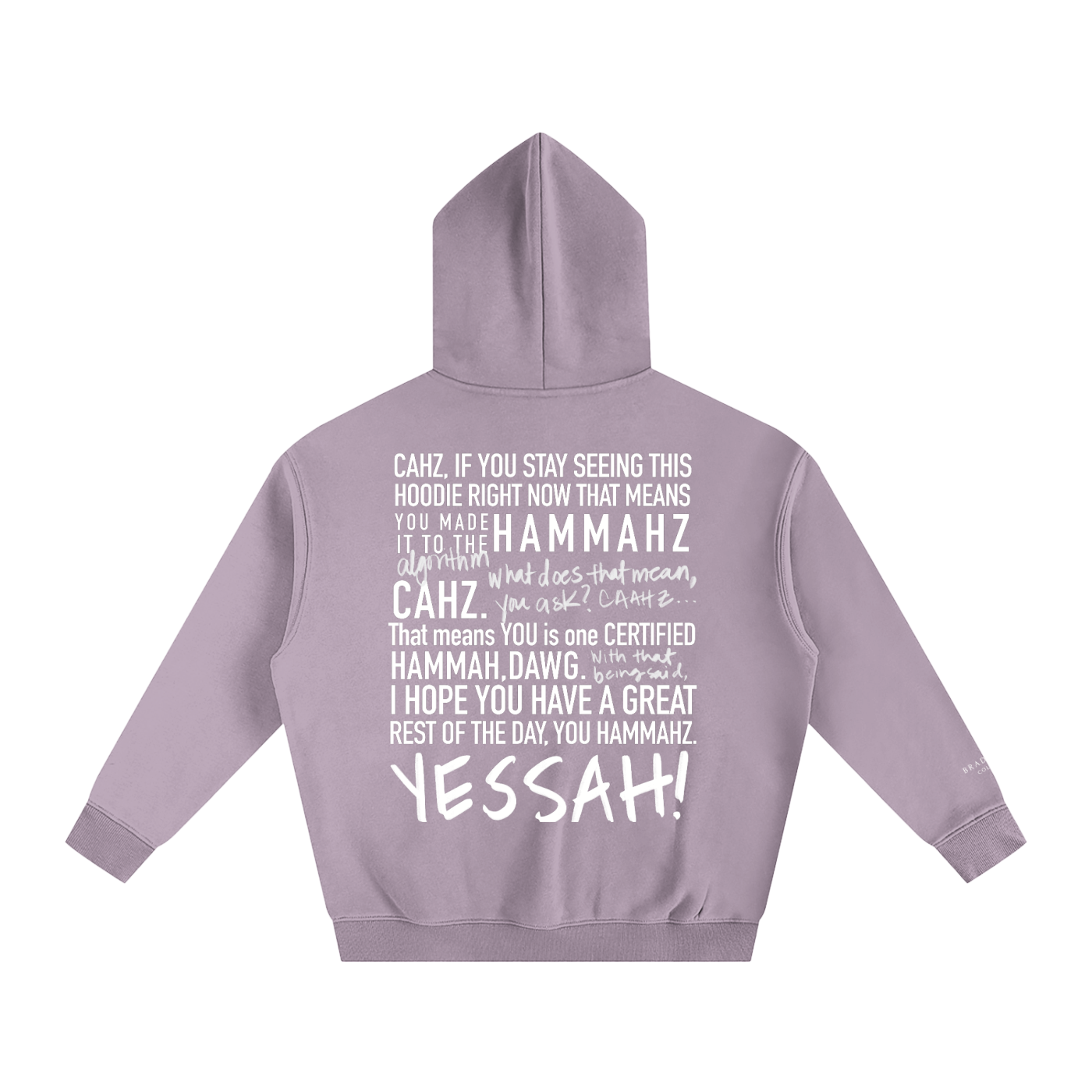 Braddah AJ Collective,Oversized,Fleeced,Hoodie,Certified Hammah