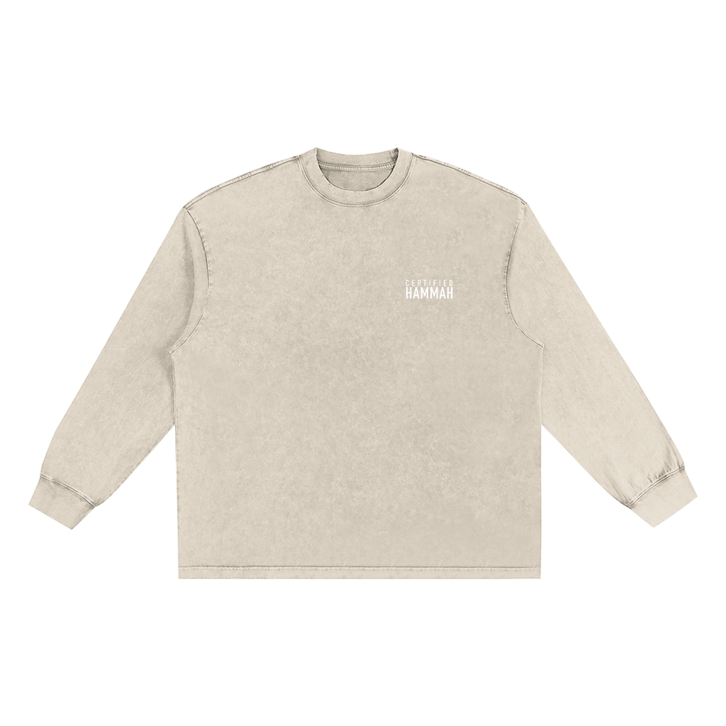 Snow Washed Frayed Edge T-Shirt (Up to 2XL)