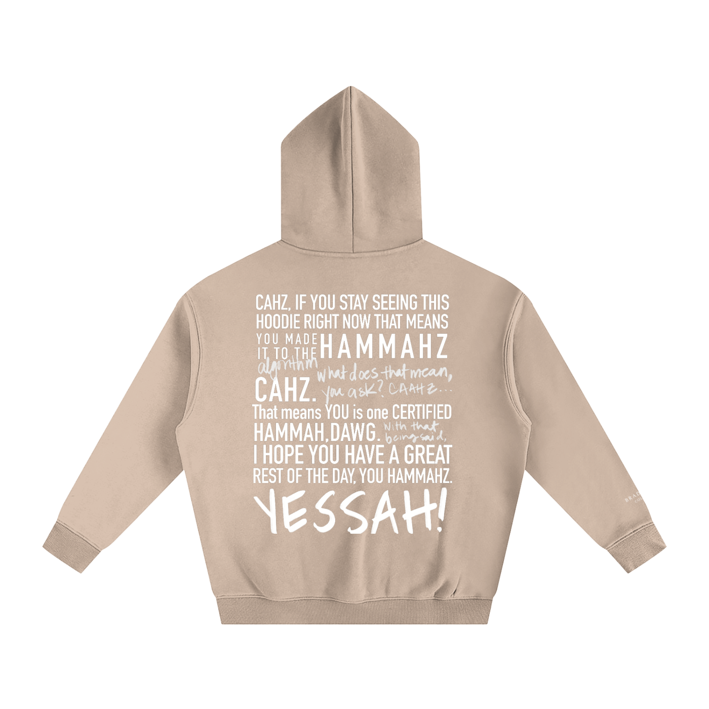 Braddah AJ Collective,Oversized,Fleeced,Hoodie,Certified Hammah