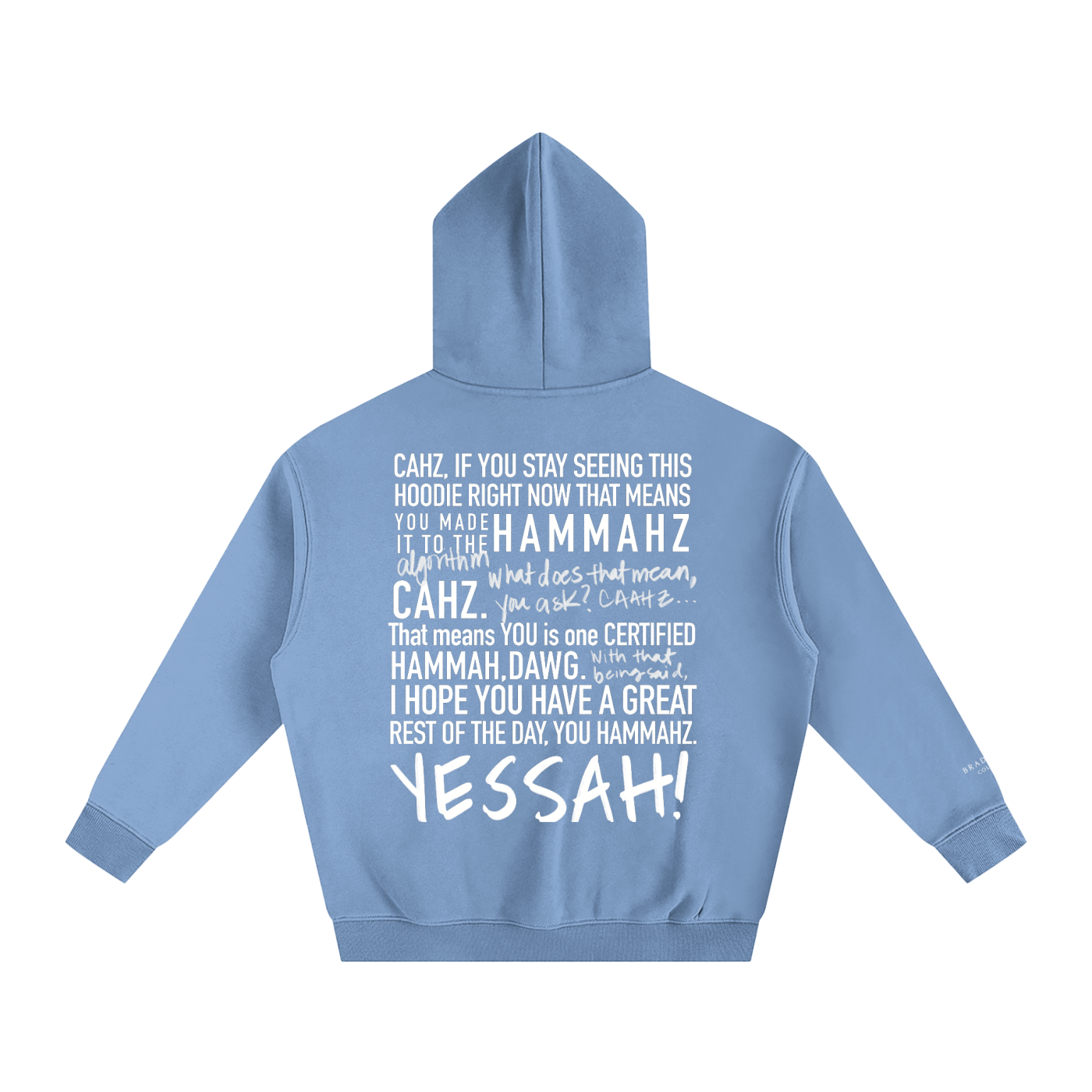 Braddah AJ Collective,Oversized,Fleeced,Hoodie,Certified Hammah